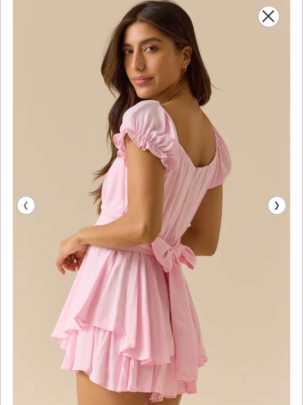 Altar’d State Haisley Double Layered Romper, Size M - Picture 2 of 6